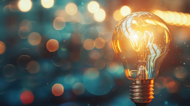 A creative business concept featuring a light bulb symbolizes innovative thinking and adaptability for future success