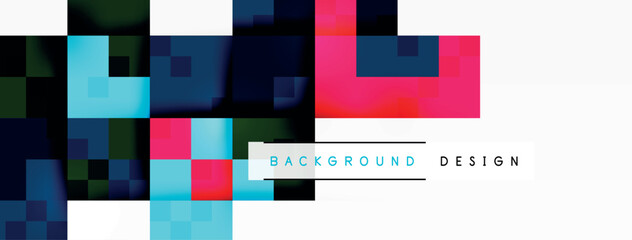 Dynamic colorful squares background. Vector Illustration For Wallpaper, Banner, Background, Card, Book Illustration, landing page