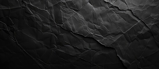 Background of textured black paper with copy space image.