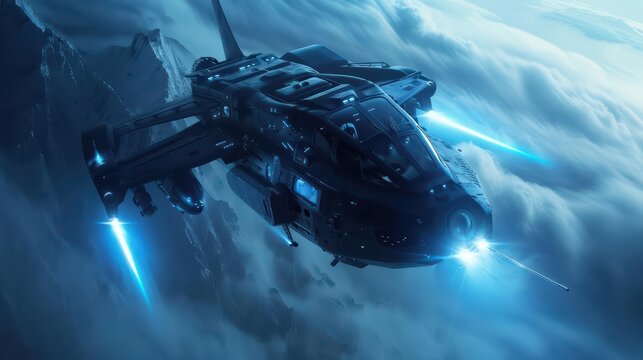 Aerospace engineering reaches new heights in a supernatural scene, designing spacecraft that navigate the cosmos with ease and elegance