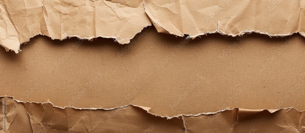 Leinwandbilder brown craft paper texture background with cardboard sheet and recycle carton paper providing an open