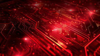 red technology background