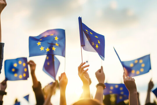 International democracy day with hands holds the paper vote. The struggle for social justice