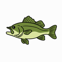 Illustration of a Green Fish