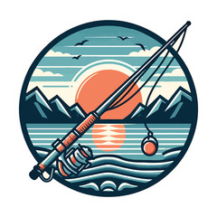 Fishing Logo SVG and T shirt Design