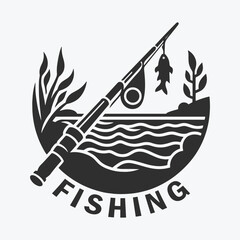 Fishing Logo SVG and T shirt Design