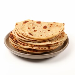 A plate full of delicious and nutritious homemade Indian flatbread