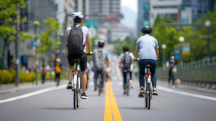 Pedestrians exploring traffic-free city landmarks on World Car Free Day, highlighting tourism and accessibility.