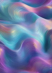 Obraz premium 虹色の光沢のある虹色のホログラフィック パターン