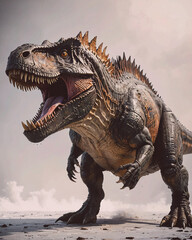 Naklejka premium Spinosaurus Prehistoric Predator, isolated