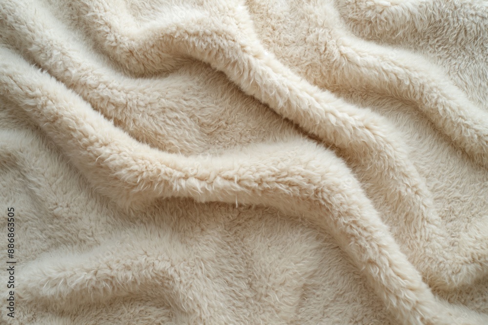 Aufkleber soft white fleece fabric texture close-up. fluffy material with subtle gray accents. smooth surface 