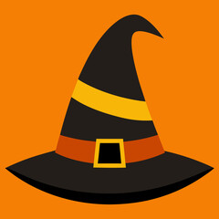 Halloween hat vector silhouette