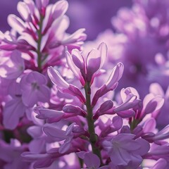 Fototapeta premium Lilac flowers macro
