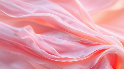 Obraz premium A pink fabric with a red stripe on one side and a white stripe on the other