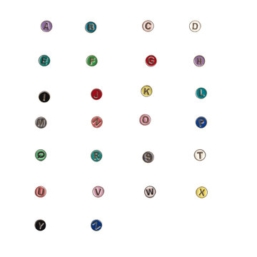 Letter Alphabet beads for collage making