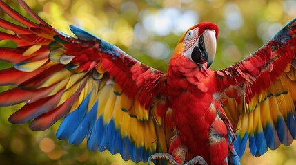 Parrot showing off. Generative AI