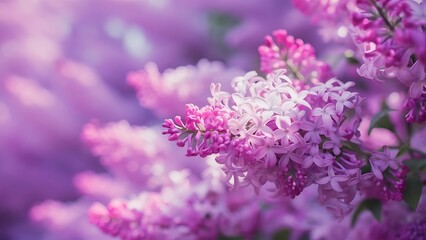 Obraz premium Lilac flowers macro