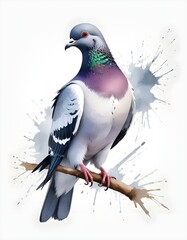 pigeon on a branch