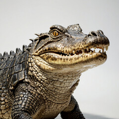 Fototapeta premium Close-Up of a Crocodile Portrait,isolated