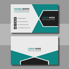 Creative modern Corporate Business card design template, Clean professional business card template, visiting card, business card template for business and personal use. Vector illustration design