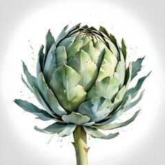 Fototapeta premium artichoke on a green background