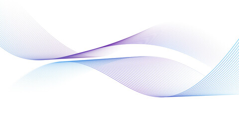 Obraz premium Modern abstract glowing wave lines. Dynamic flowing wave design element. Futuristic technology and sound wave pattern. PNG.