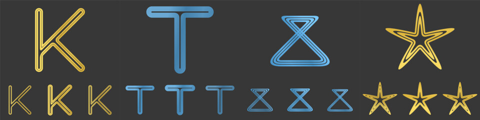 Line logo design collection