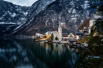 Hallstadt old town by the lake