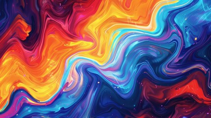 Fototapeta premium modern and trendy abstract wallpaper pattern design illustration with a colorful and eye-catching design