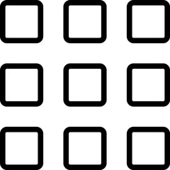 Menu icon black flat and line vector  UI Design Elements. Interface Design hamburger Menu. Website Navigation Icons for Mobile App and User Interface isolated on transparent