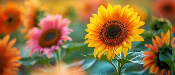 Blooming Sunflower Paradise - Beautiful Garden with Vibrant Yellow Flowers