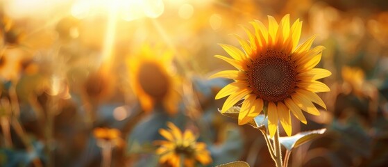 Naklejka premium Vibrant Contrast: Sunflower Petals Close-up with Cactus Background - Nature's Beauty and Diversity