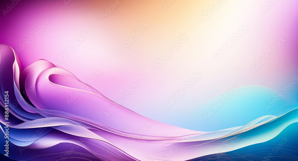 Sticker Abstract Colorful Swirling Background