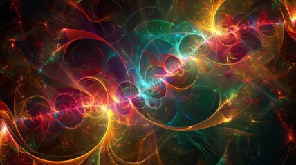 Obraz premium light fractals, abstract, bright colors