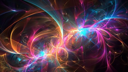 Obraz premium light fractals, abstract, bright colors