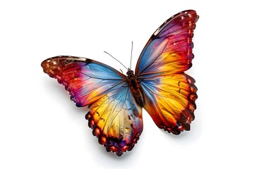 Vibrant Multicolored Butterfly with Stunning Wing Patterns