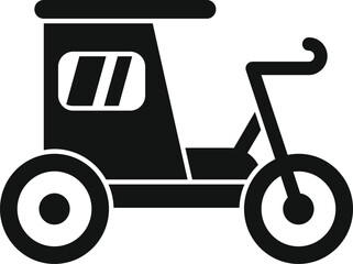 Modern velotaxi is offering transportation services for tourists and citizens in a sustainable way