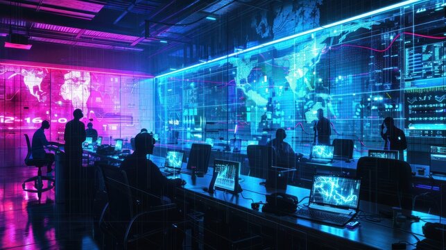 Incident Response and Cybersecurity Operations, incident response and cybersecurity operations with an image showing security teams coordinating response efforts during a cyber attack, AI