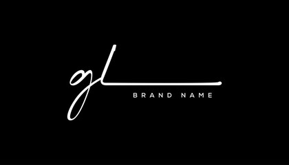GL letter beauty handwriting vector logo.  © Design.art