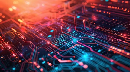 Obraz premium Modern Technology Austract Background