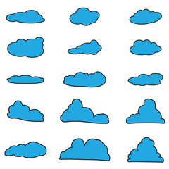 set of clouds