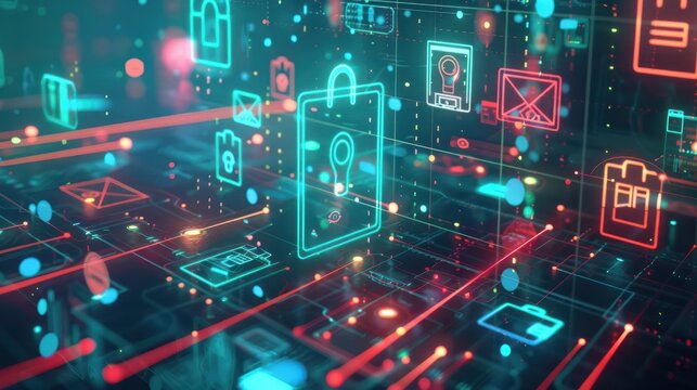 Consumer Rights and Data Access, consumer portal with icons representing data access requests, privacy settings, and opt-out options,