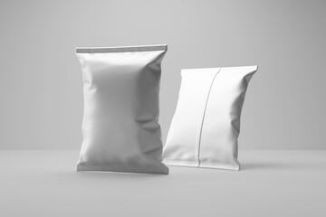 chips bag mockup Blank