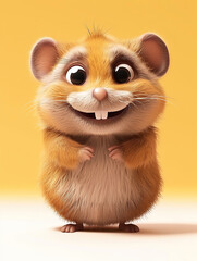 cute hamster character