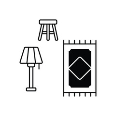 Rug concept vector icon