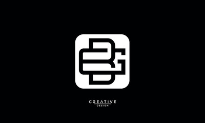 Fototapeta premium BG, GB, B, G, Abstract Logo Monogram