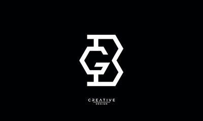 Fototapeta premium BG, GB, B, G, Abstract Logo Monogram