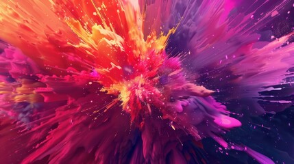 Obraz premium Abstract pop background with explosion of colors to the beat