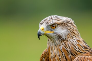 Fototapeta premium Close-up portrait of a Brown Kite. Beautiful simple AI generated image in 4K, unique.