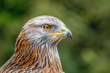 Red kite - portrait (Milvus milvus). Beautiful simple AI generated image in 4K, unique.